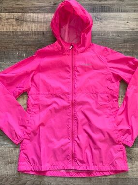 Columbia Bright Pink Girls' Hooded Raincoat